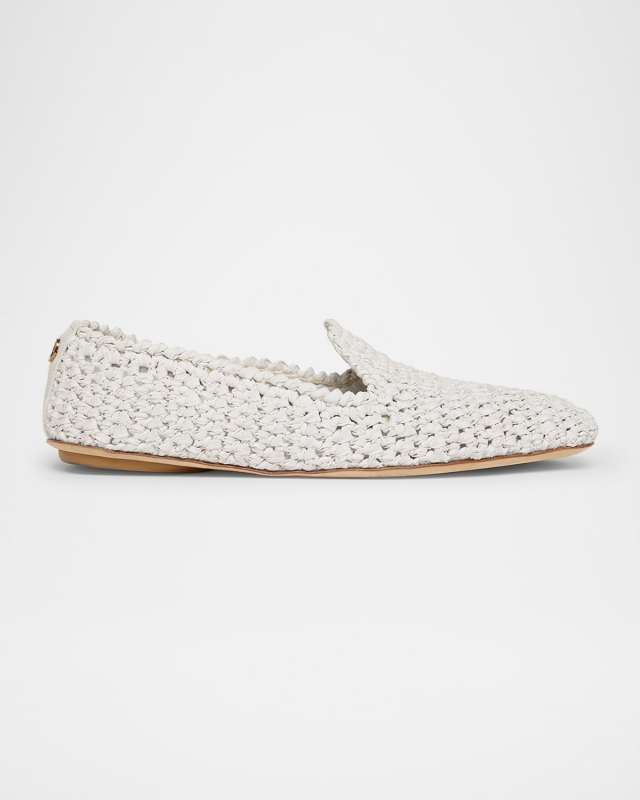 Woven Leather Loafers